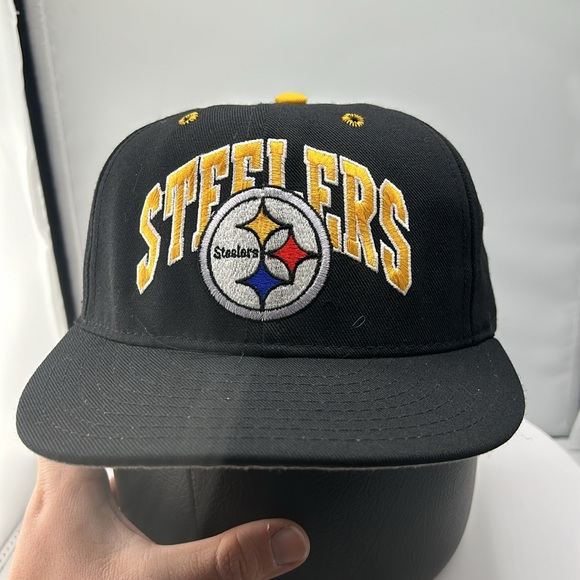 Vintage Pittsburgh steelers annco fitted size 7 5/8 - Picture 2 of 9